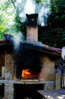 wood fired over ready for pizza